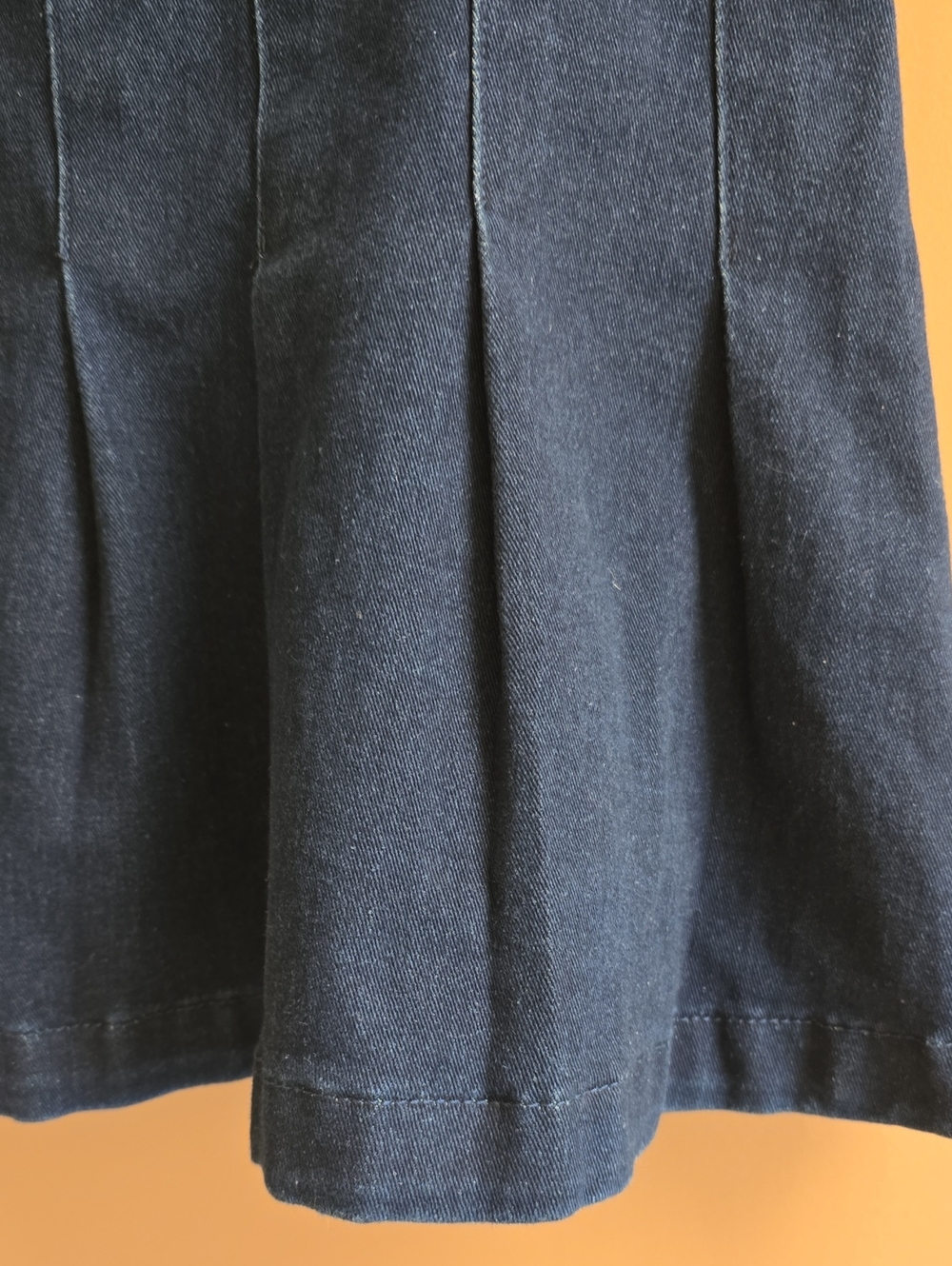 Paris Hilton Y2K Dark Wash Denim Pleated Tennis Mini Skirt L - Picture 4 of 11